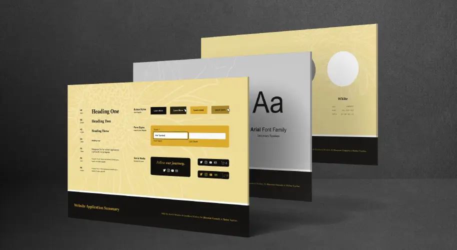 Mockup Audrey's Cabinet brand book