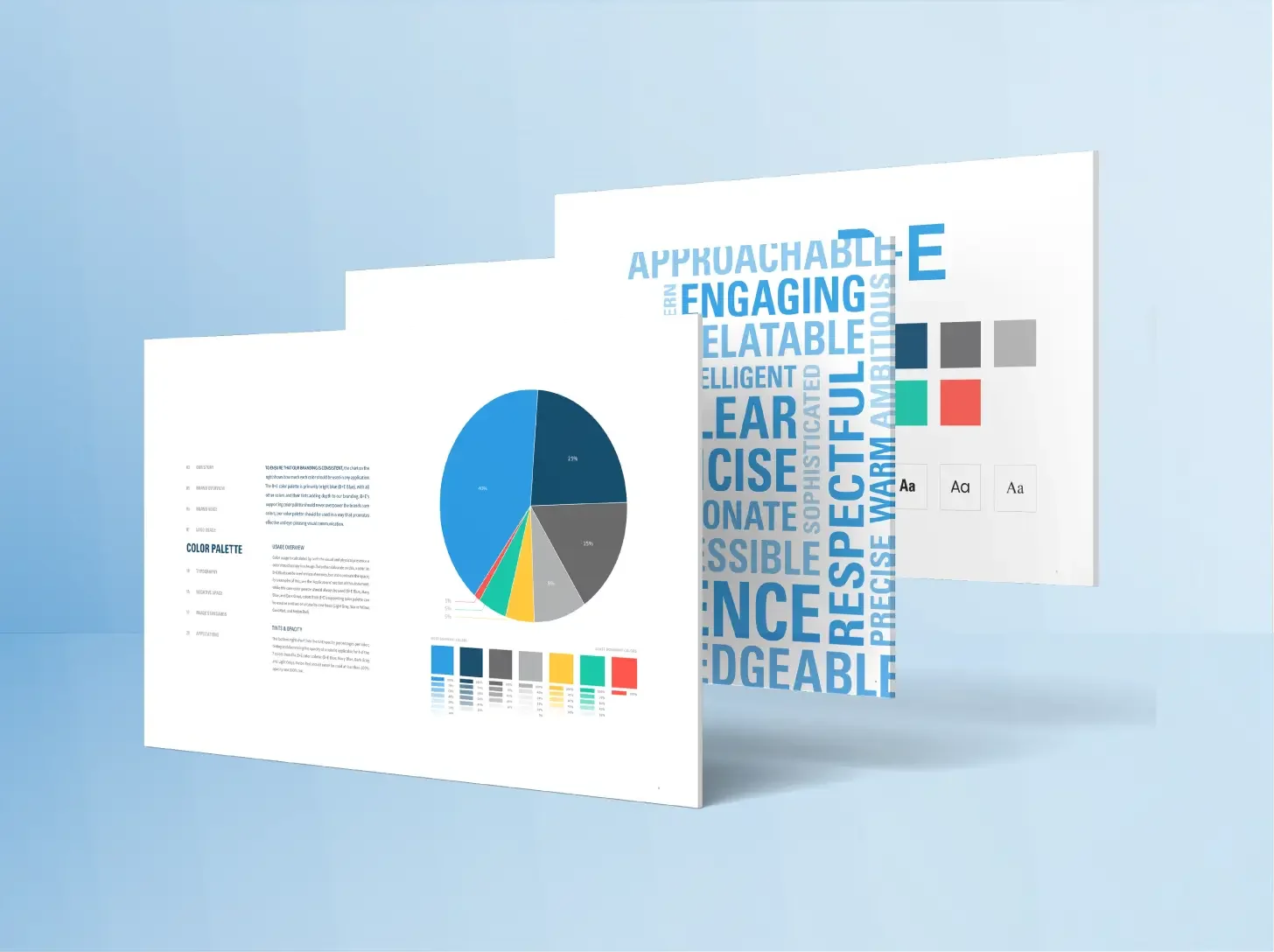 Mockup of brand book
