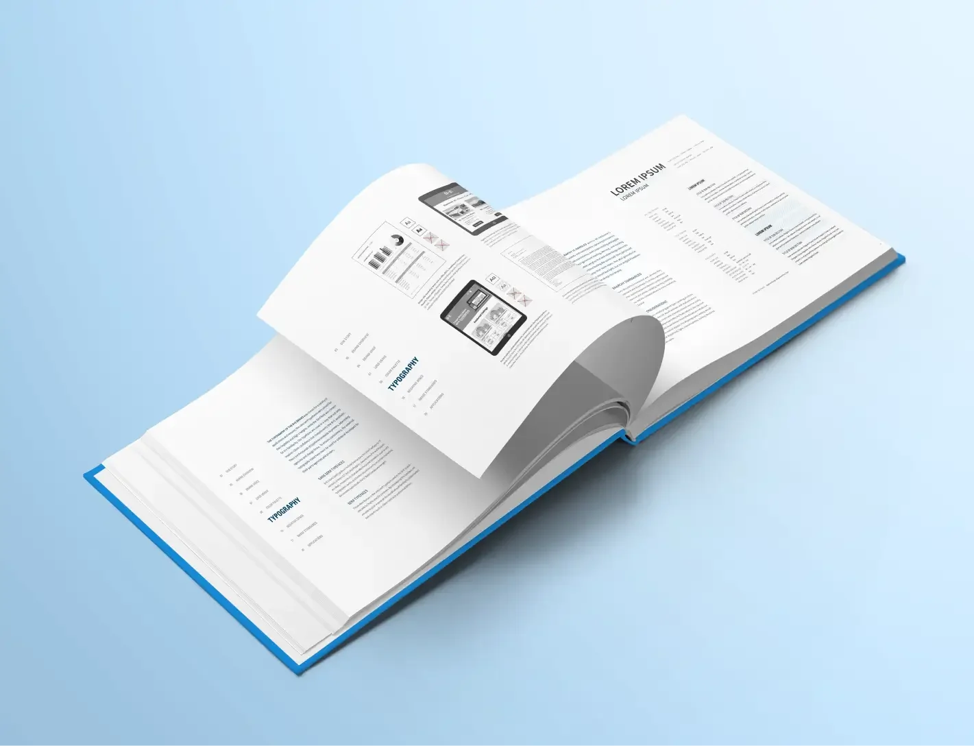 Mockup of brand book