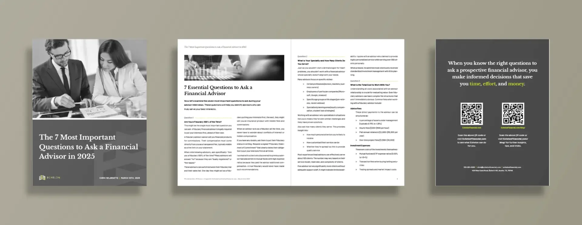 Mockup of print version of Echelon written article